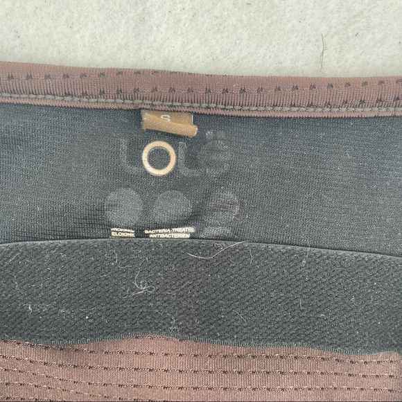 LOLE Womens Brown perforated Athletic Spaghetti strap tank top size: Small - Picture 3 of 10